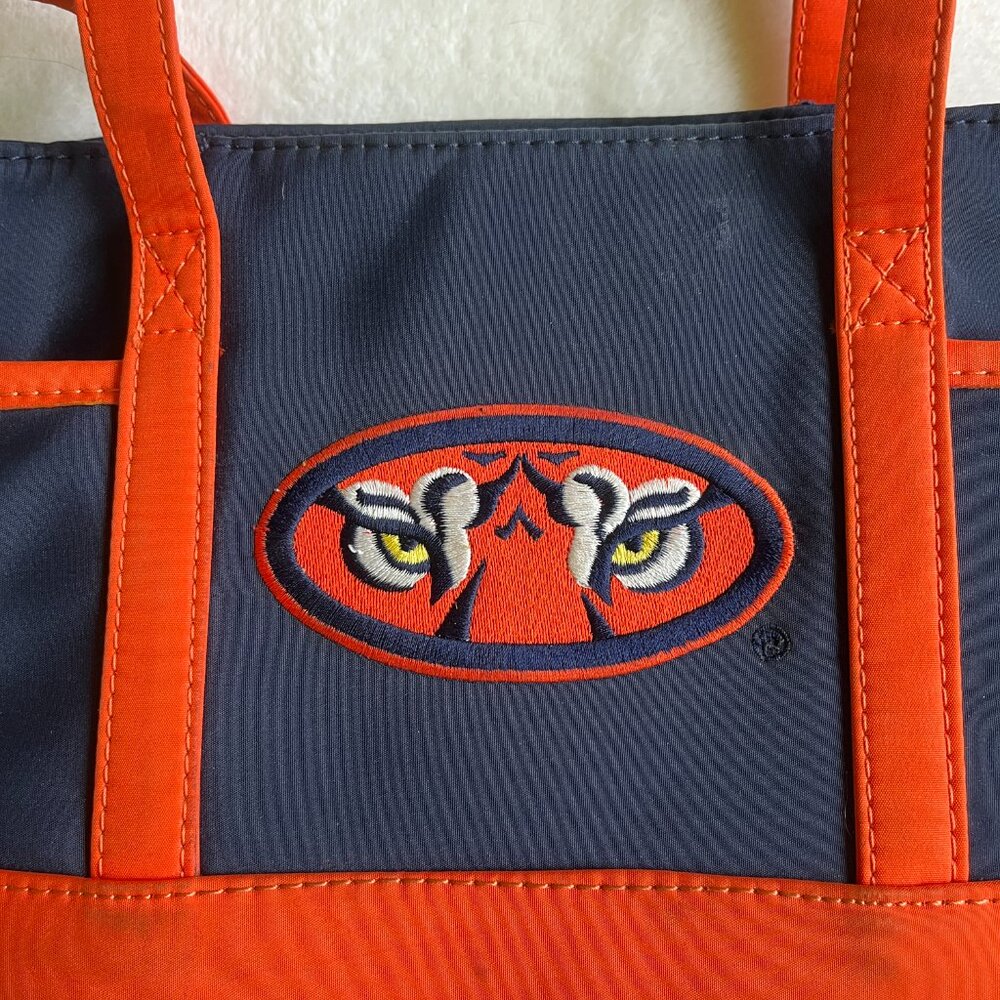 3/$30 🌟 Auburn Tigers Navy & Orange Shoulder Tote Bag - Picture 2 of 8